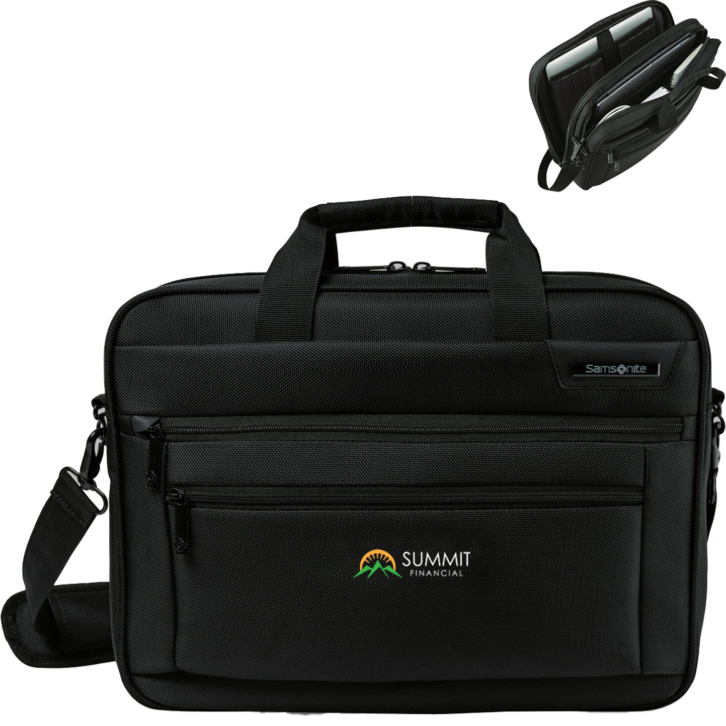 Product Photo 1 Samsonite® Classic Business Perfect Fit Two Gusset Polyester Computer Portfolio