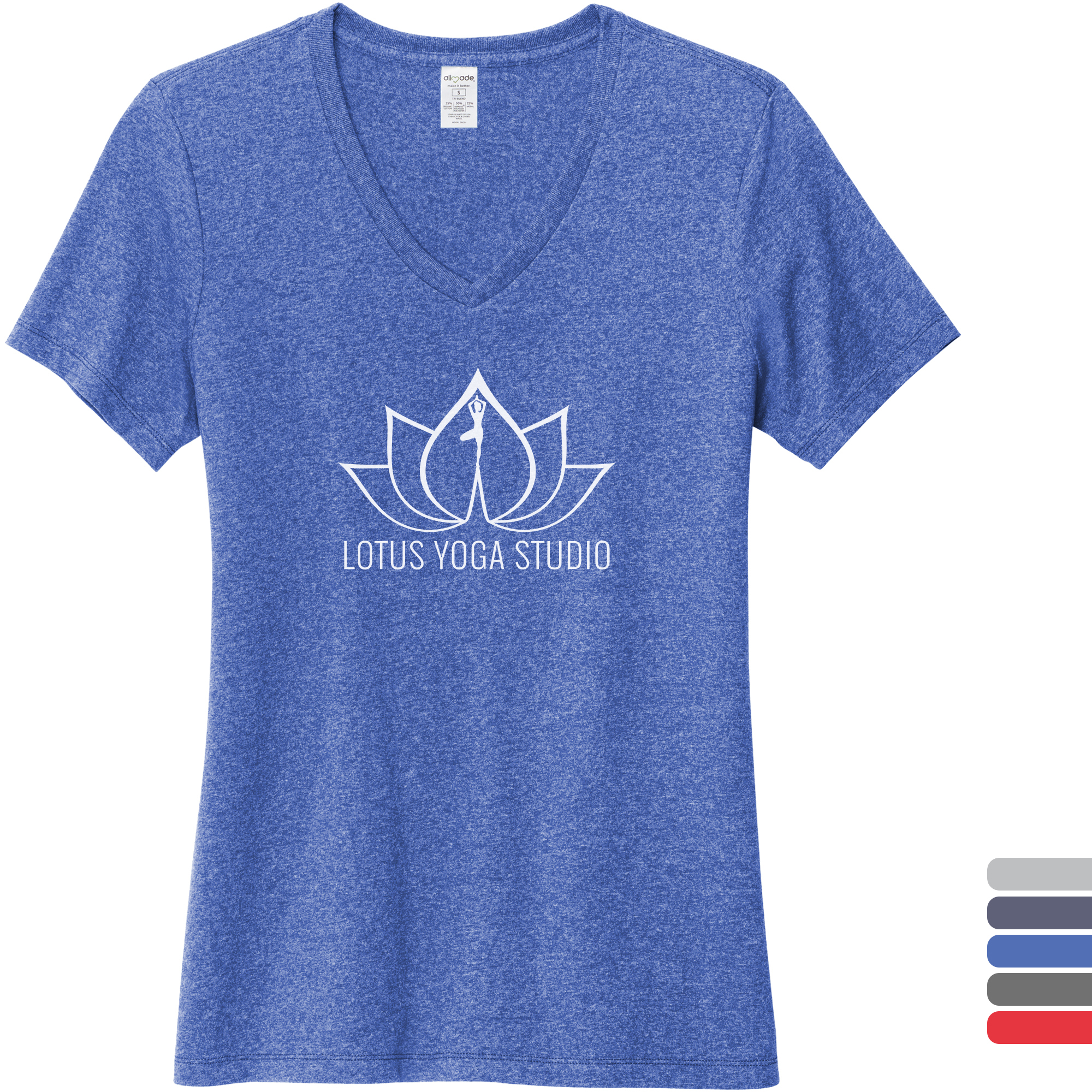 Product Photo 1 Allmade® Recycled Blend V-Neck Ladies' Tee