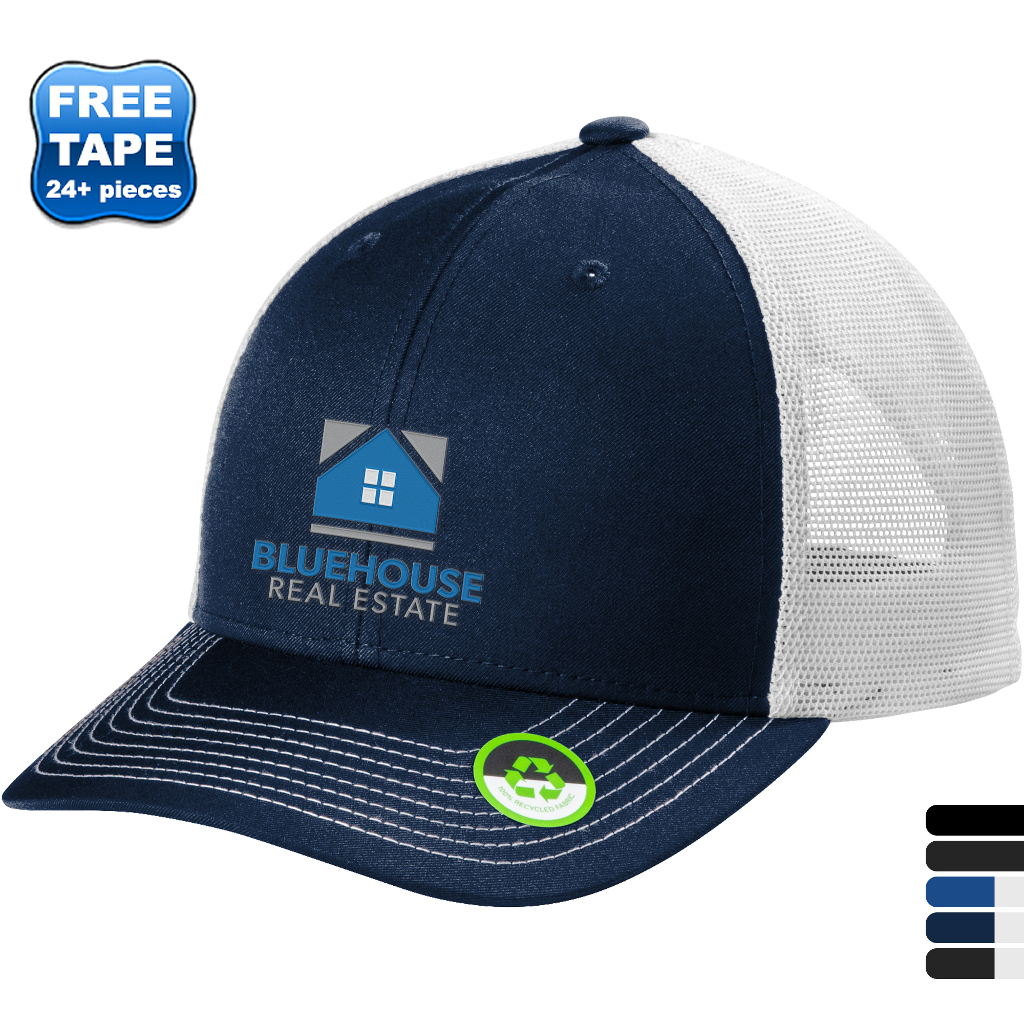 Product Photo 1 Port Authority® Eco Recycled Poly Snapback Trucker Cap