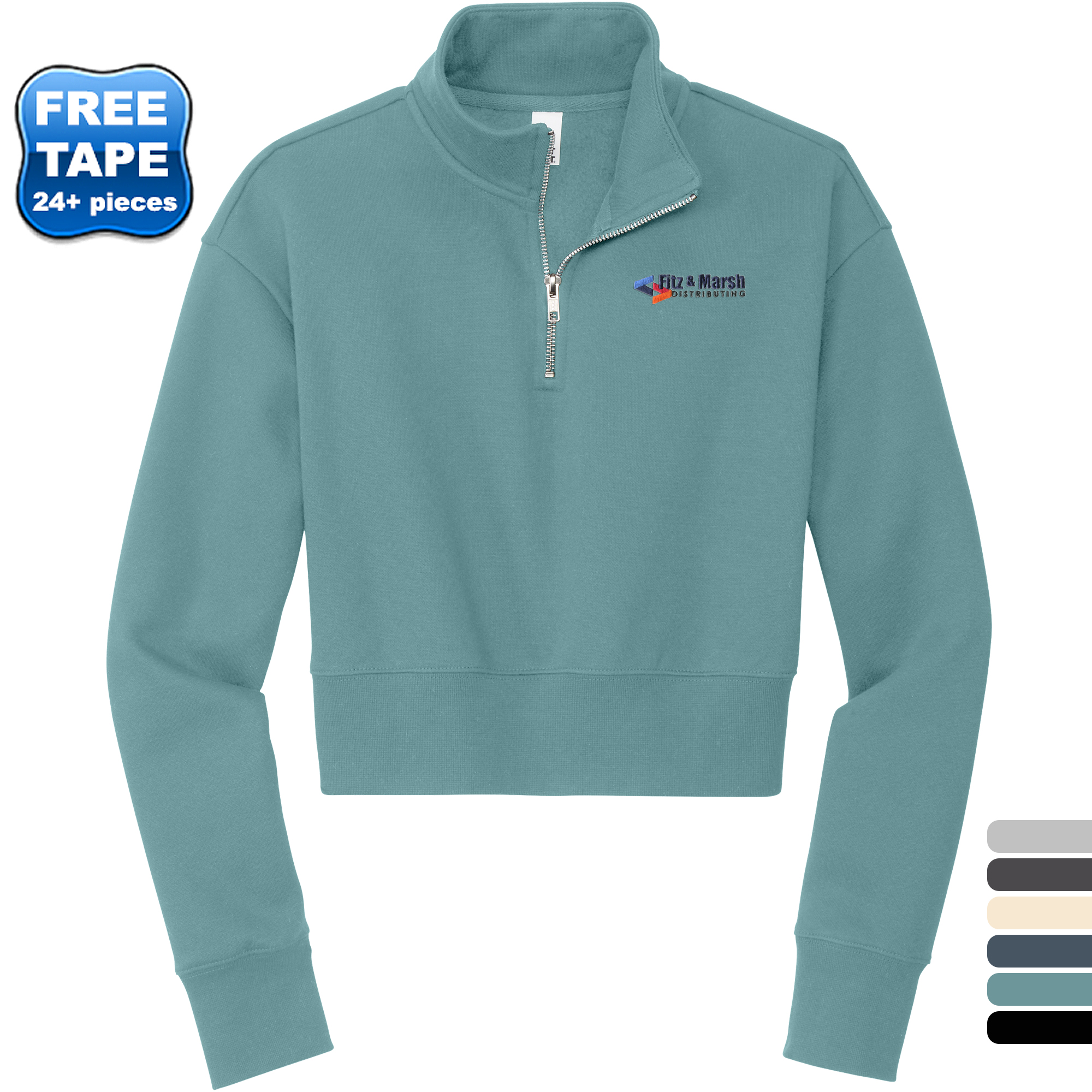 Product Photo 1 District® V.I.T.™ Fleece Ladies' 1/2 Zip