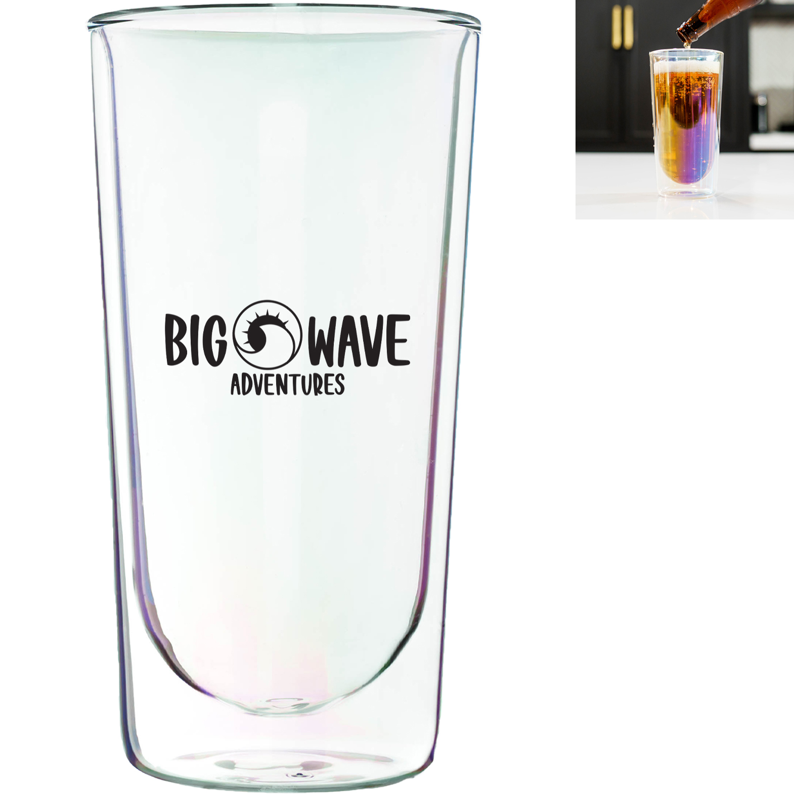 Product Photo 1 Asobu® Double Wall Highball Glass, 18oz.