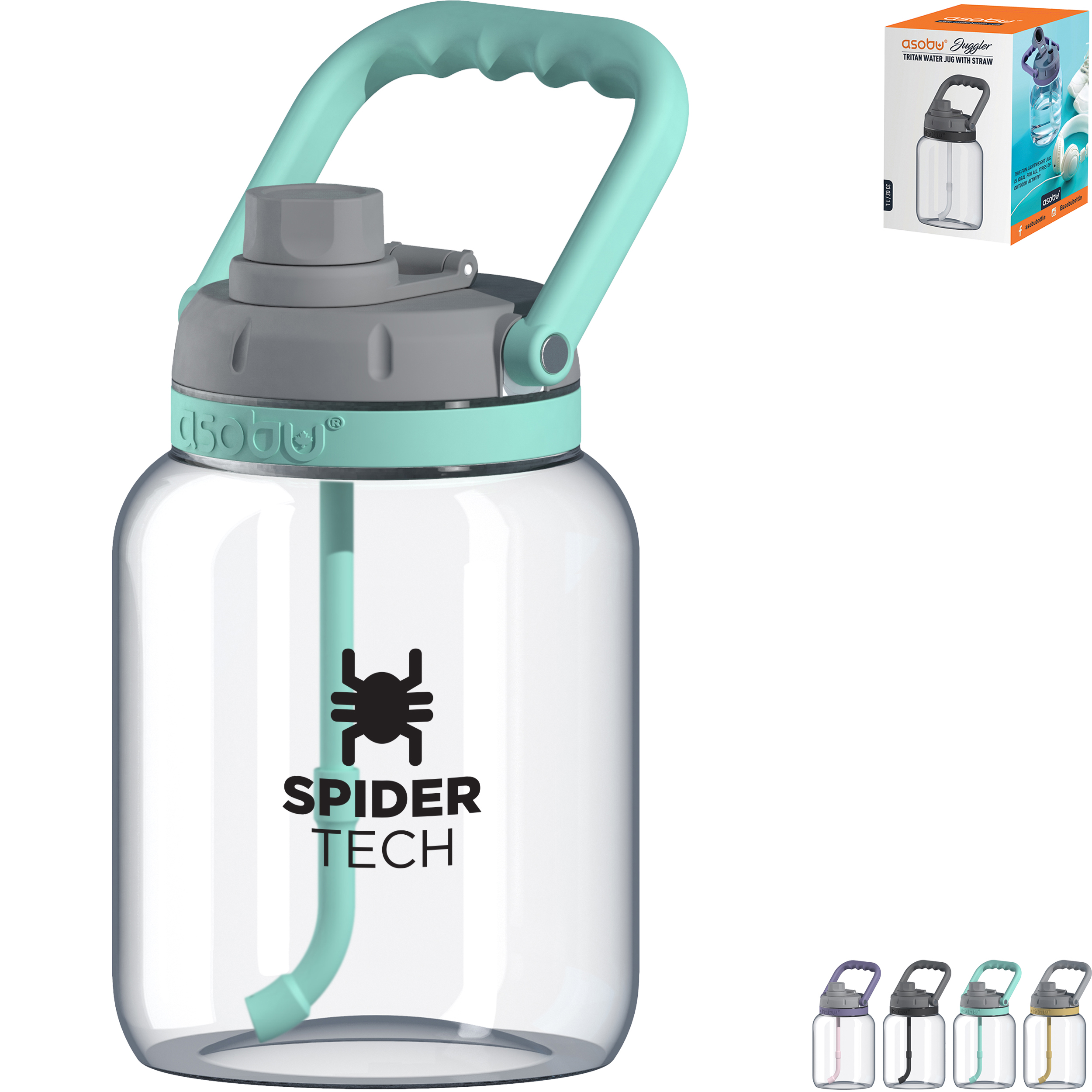 Product Photo 1 Asobu® Juggler Tritan Bottle with Straw, 50oz.