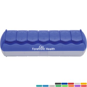 Seven Day Morning & Night Med Minder Strip Pillbox, 7" - EV2860