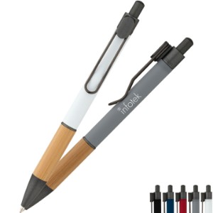 Manoa Bamboo Grip Ballpoint Pen - LG9181