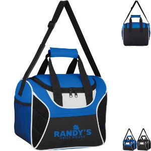Mesh Accent Polyester Cooler Bag - HT9609