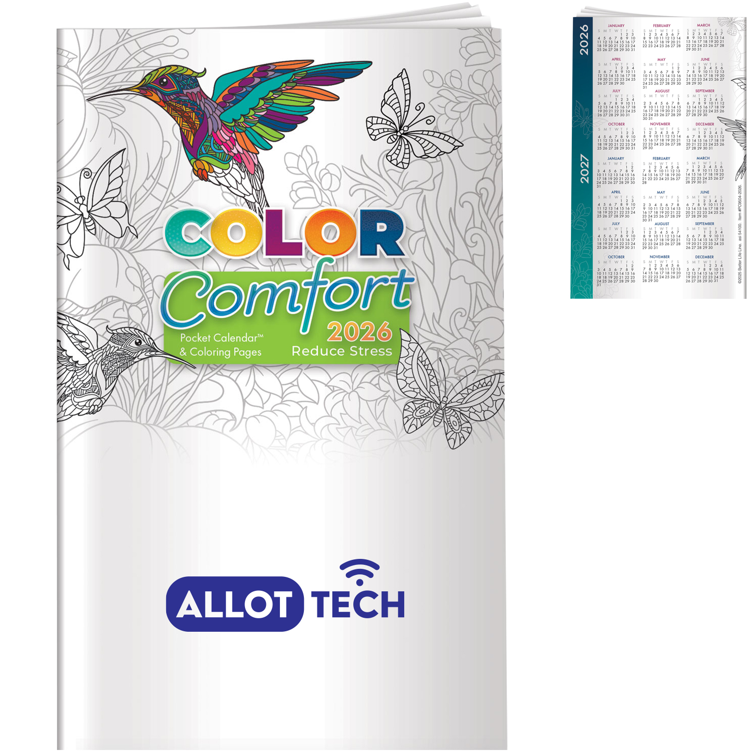 Product Photo 1 Reducing Stress Color Comfort Pocket Calendar 2026