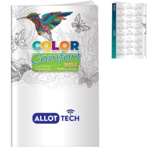 Reducing Stress Color Comfort Pocket Calendar 2026 - BF1052