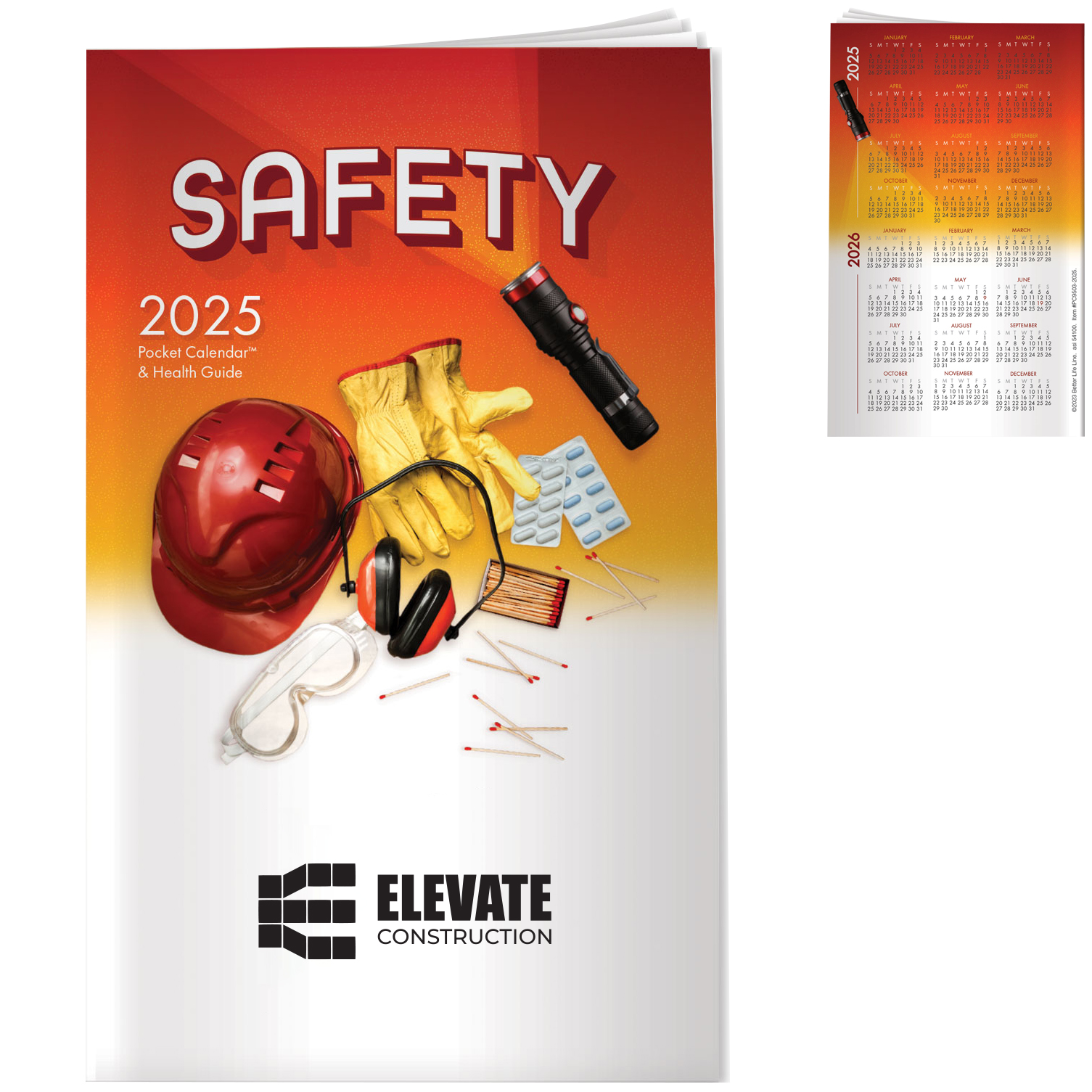 Product Photo 1 Safety Tips Pocket Calendar 2025