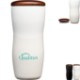 Tarrazu Double Wall Ceramic Tumbler w/ Wood Lid, 12oz.