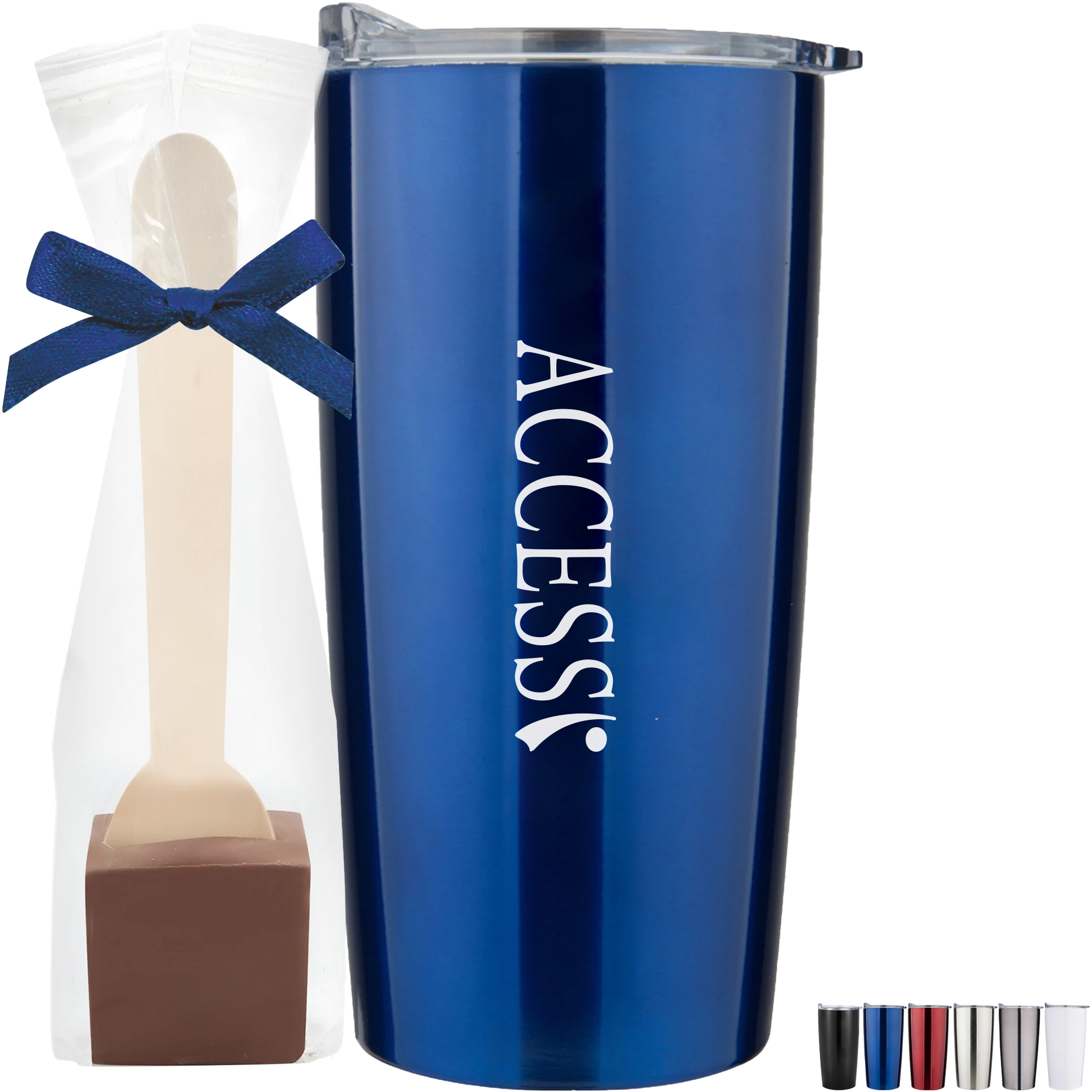 Product Photo 1 Milk Chocolate Hot Chocolate Spoon & Straight Tumbler Gift Set