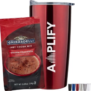 Ghirardelli® Hot Chocolate & Straight Tumbler Gift Set - PV1010