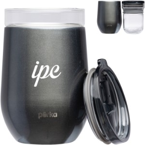 Perka® Taylor Double Wall Stainless Steel Wine Mug, 12oz. - LG9117