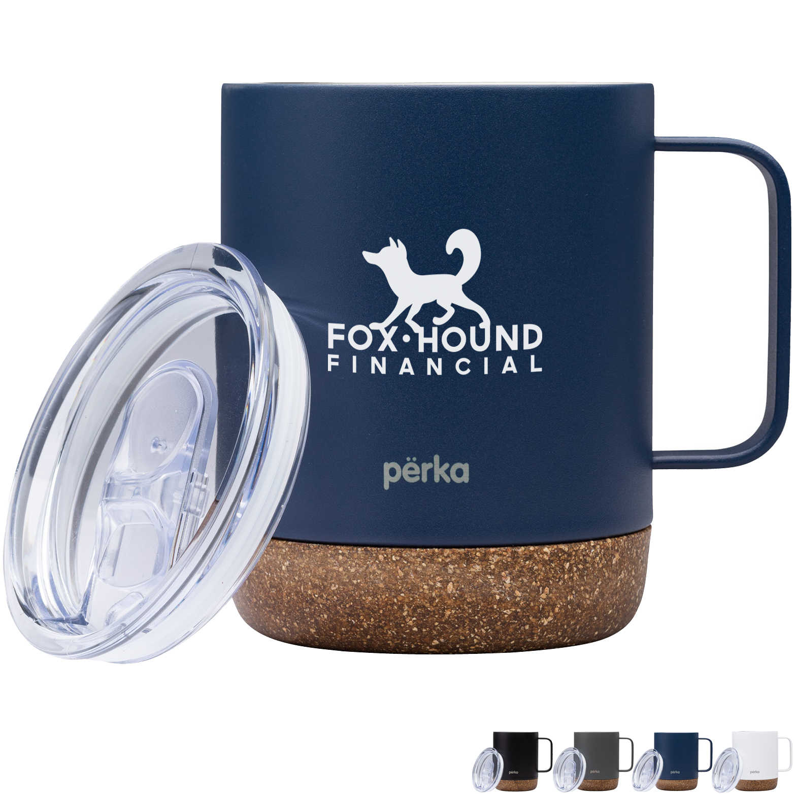 Product Photo 1 Perka® Wyatt Double Wall Stainless Steel Camping Mug, 12oz.