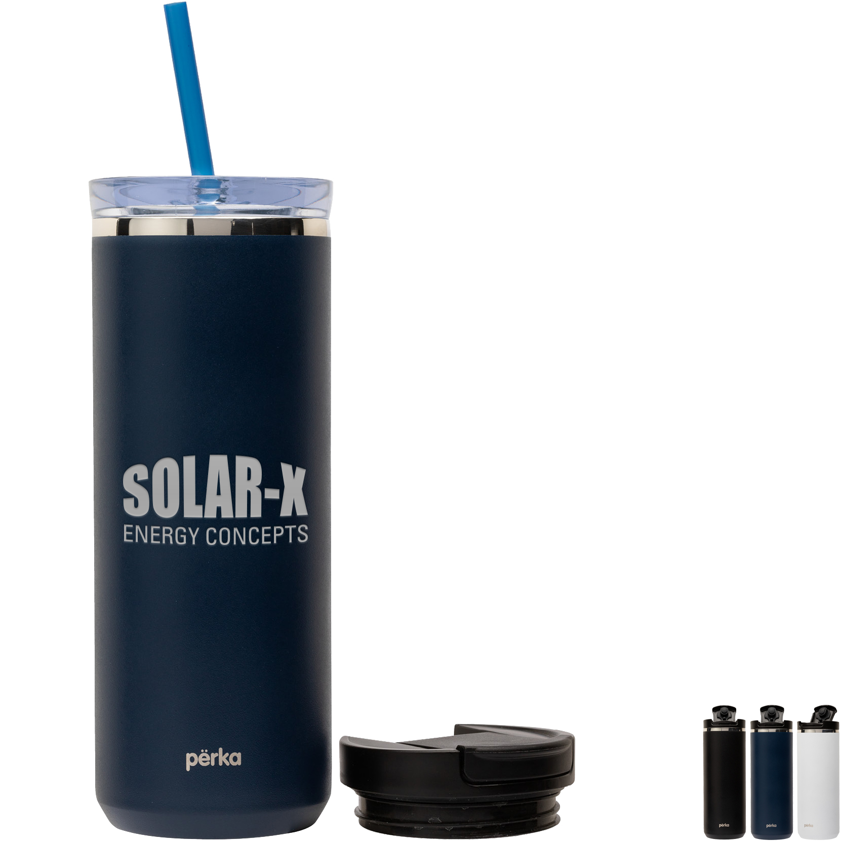 Product Photo 1 Perka® Trent Double Wall Stainless Steel Hot/Cold Tumbler, 18oz.