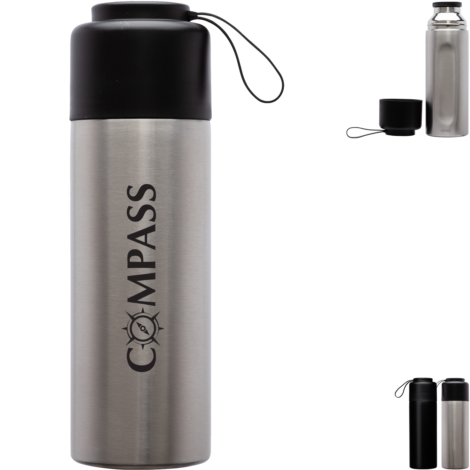 Product Photo 1 Perka® Brixton Double Wall Stainless Steel Water Bottle, 17oz.