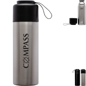 Perka® Brixton Double Wall Stainless Steel Water Bottle, 17oz. - LG9184