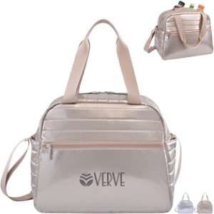 Aviana™ Metallics Polyester 24 Can Duffel Cooler - GM1627