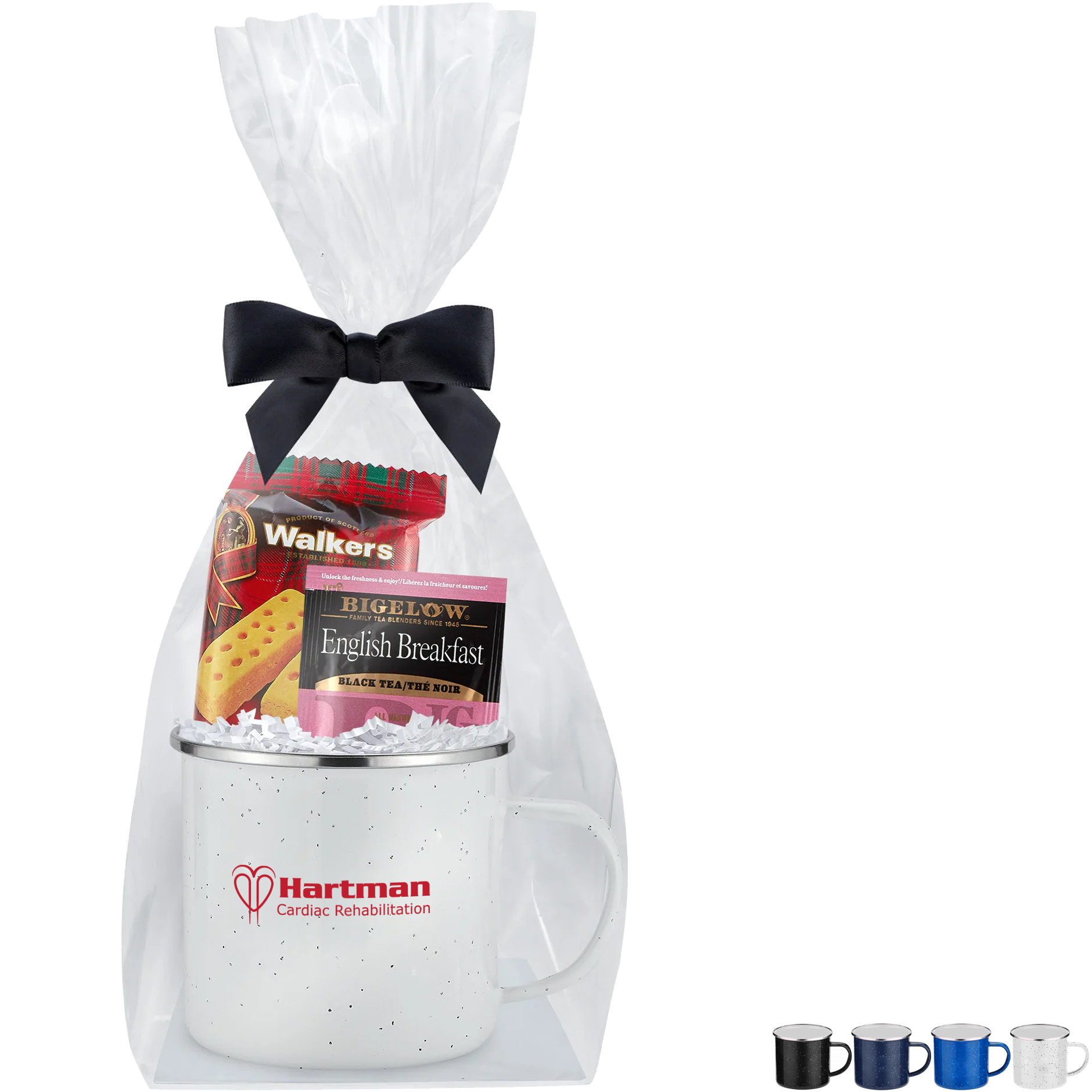 Product Photo 1 Shortbread Cookies, English Tea & Speckled Camping Mug Gift Set