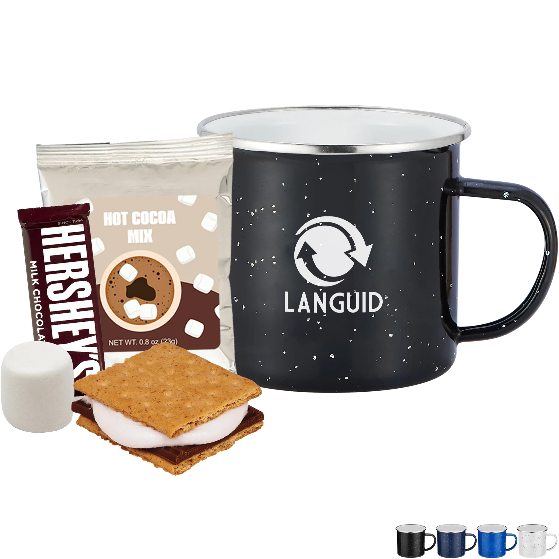 Product Photo 1 Cocoa, S'mores & Speckled Camping Mug Gift Set