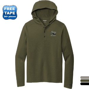 OGIO® Luuma Flex Tri-Blend Men's Hooded Henley - WJ6609