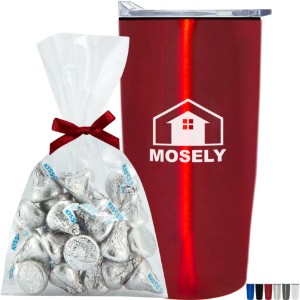 Hershey's® Kisses Mug Stuffer & Straight Tumbler w/ Plastic Liner Gift Set - PV1025
