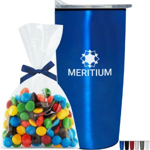 M&M's® Mug Stuffer & Straight Tumbler w/ Plastic Liner Gift Set - PV1028