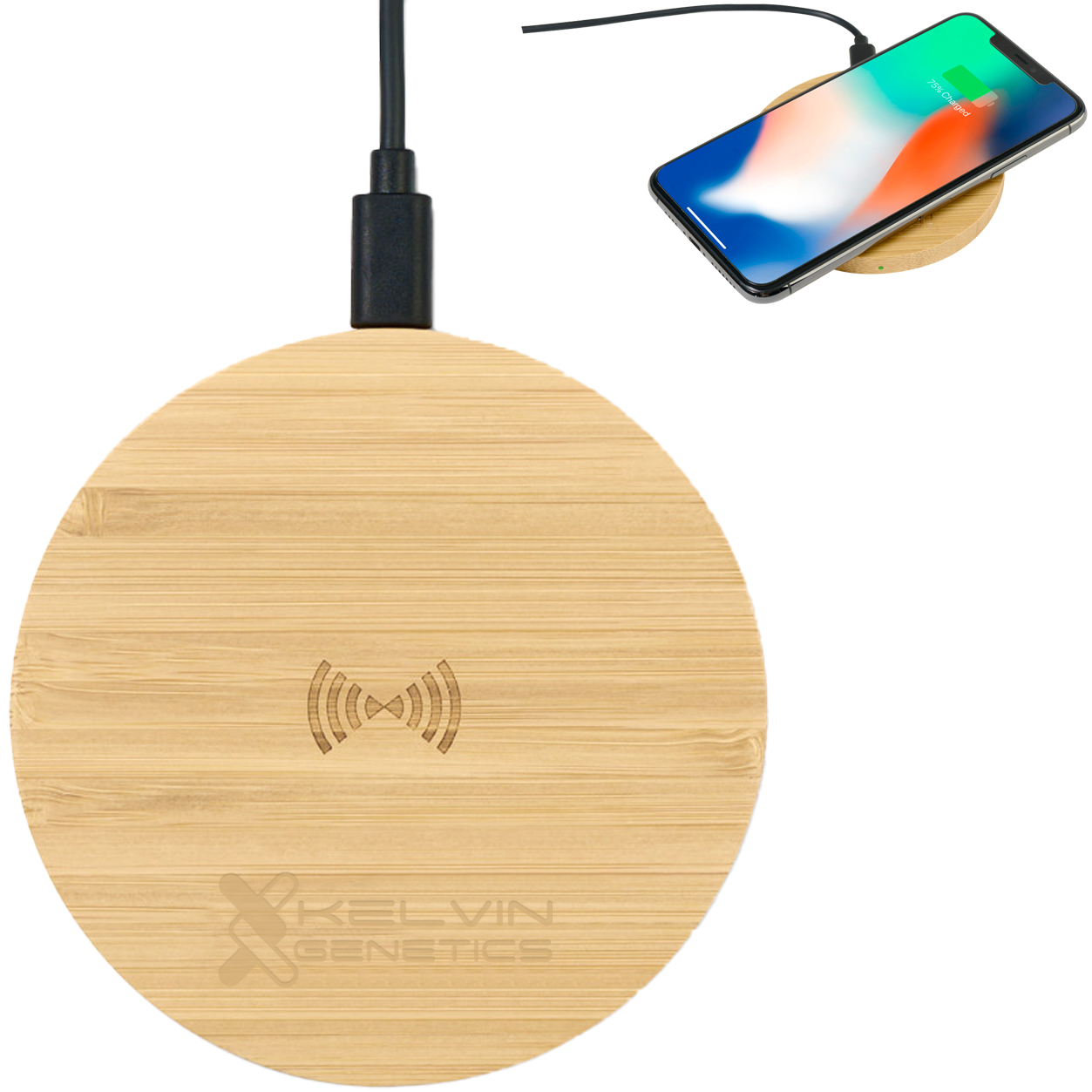Product Photo 1 Auden Bamboo Qi Certified Wireless Charger