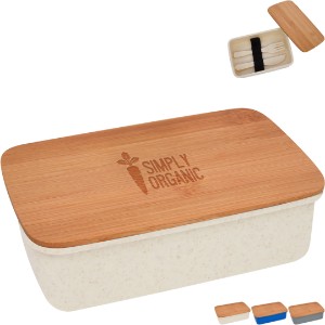 Harvest Lunch Set w/ Bamboo Lid - HT9659