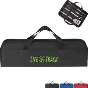 Three-Piece BBQ Set in Case - HT9662
