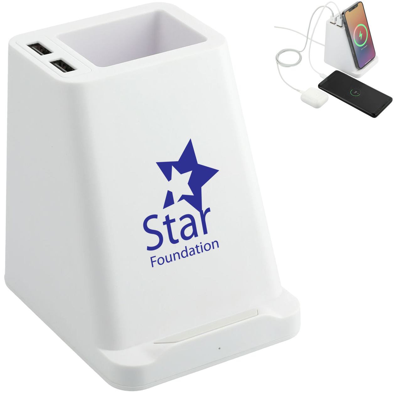 Product Photo 1 Wireless Charging Pen Holder w/ Dual Outputs