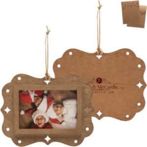 Wood Frame Photo Ornament - IL7670