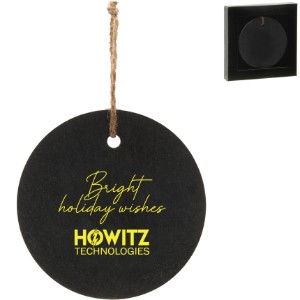 Round Slate Ornament - IL7715