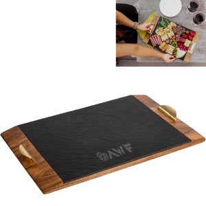 Covina Acacia and Slate Serving Tray - PK1800