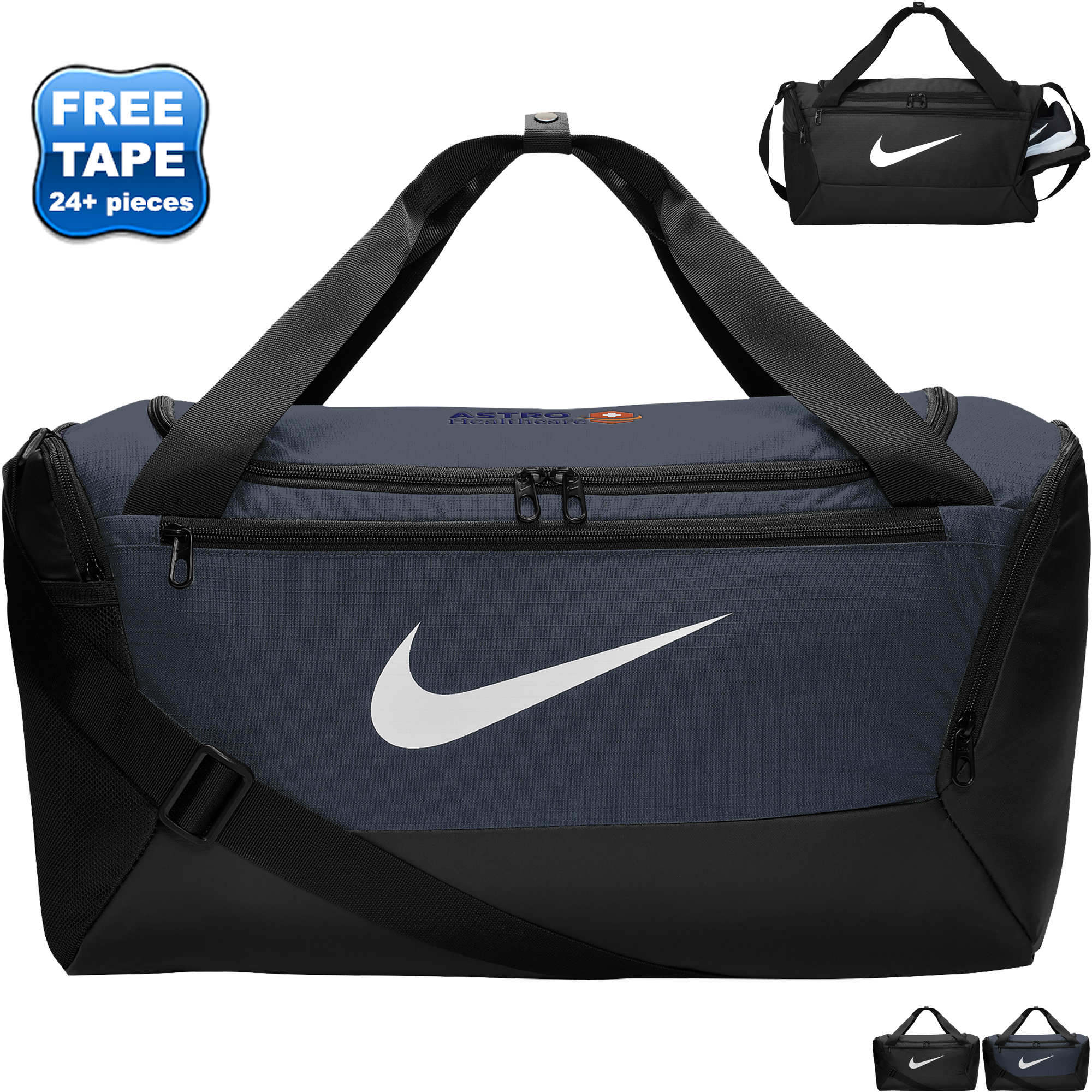 Product Photo 1 Nike® Recycled Polyester Dobby Brasilia Small Duffel