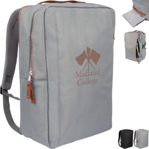 Corporate Structure Polyester Dobby Laptop Backpack - HT9685