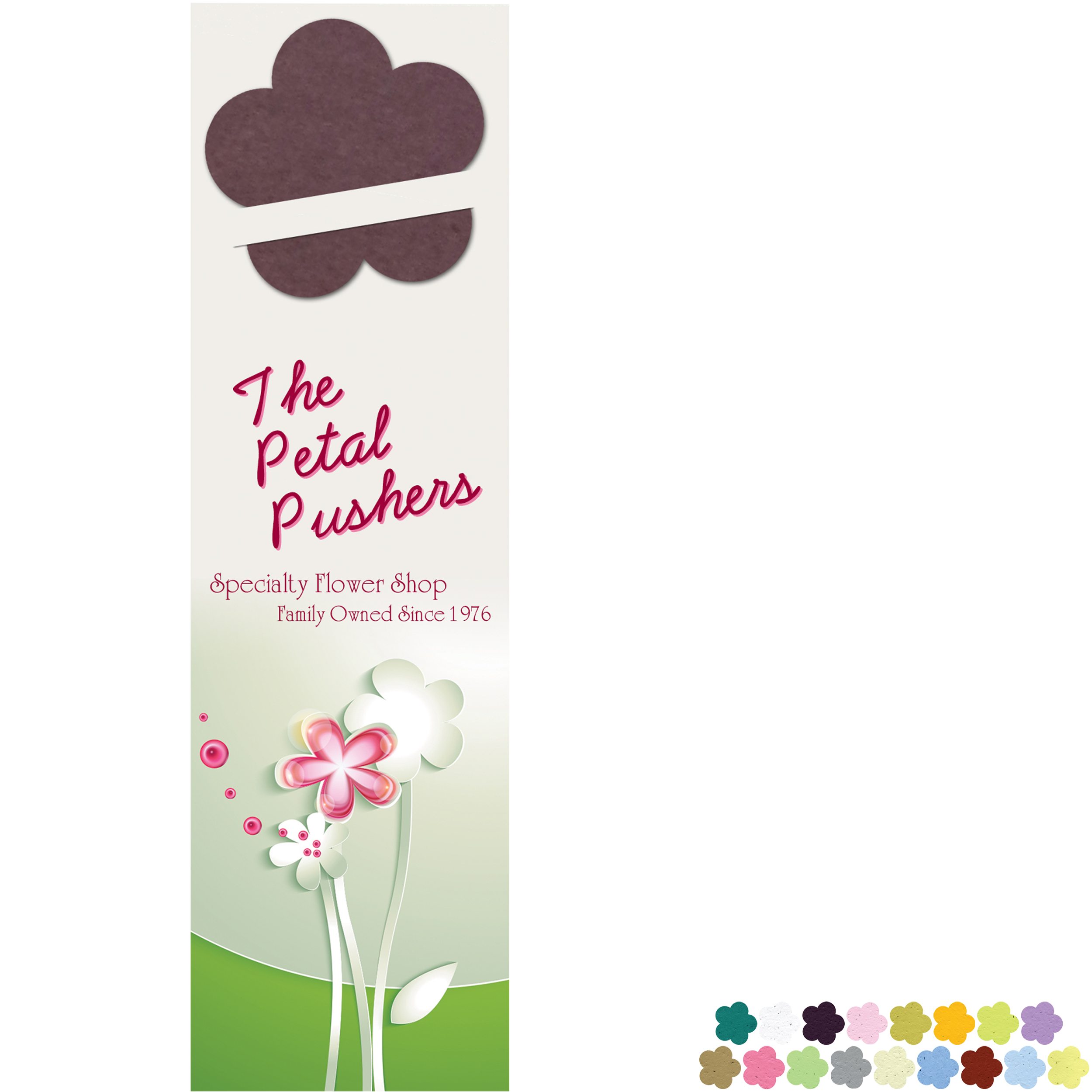 Product Photo 1 Flower Seed Paper Shape w/ Bookmark