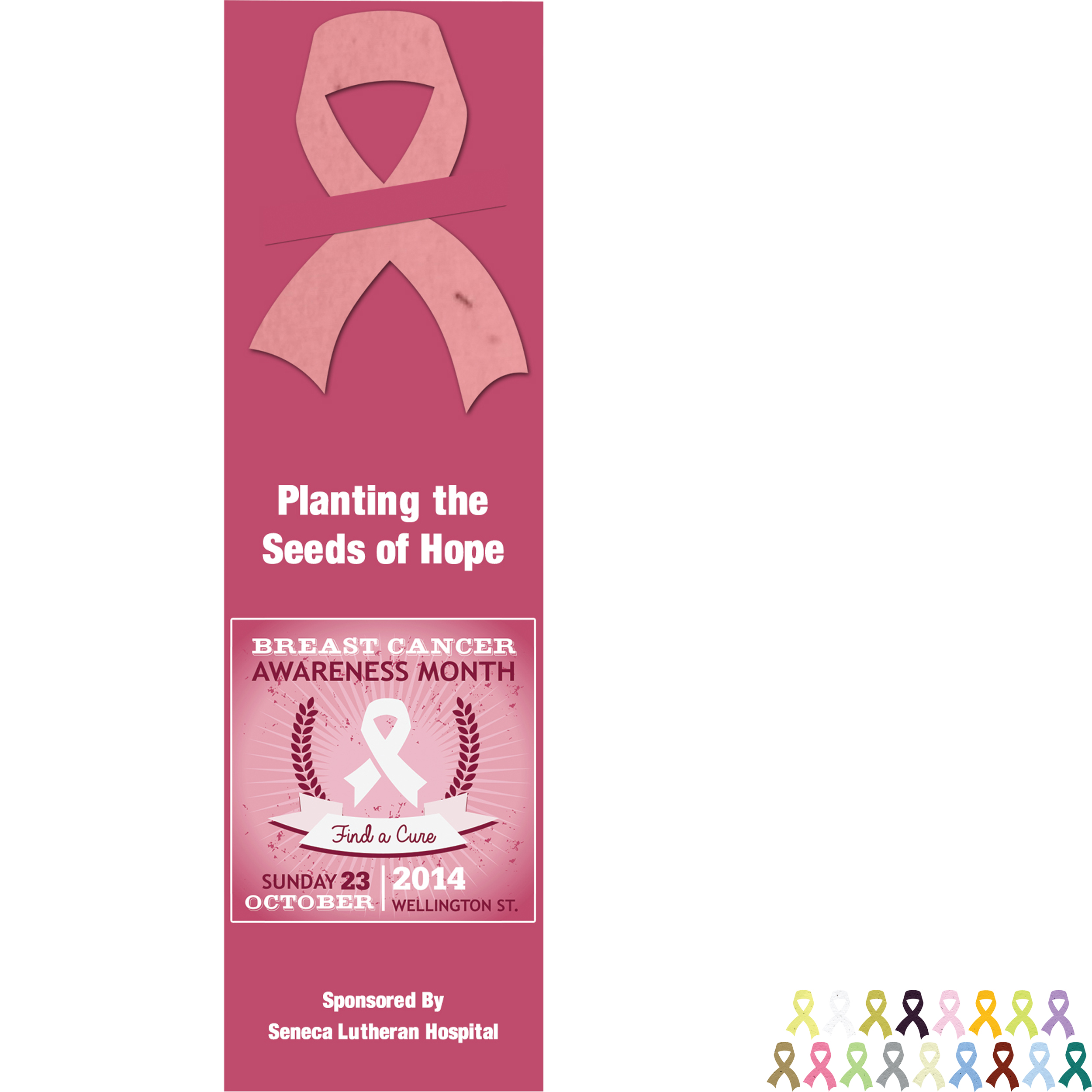 Product Photo 1 Ribbon Seed Paper Shape w/ Bookmark