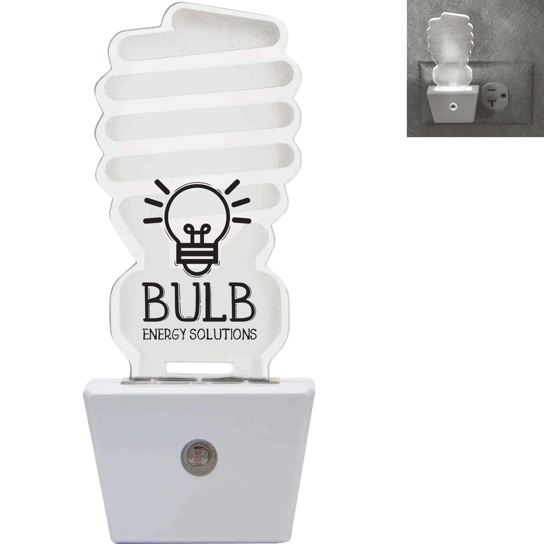 Product Photo 1 CFL Bulb Shape White LED Nightlight