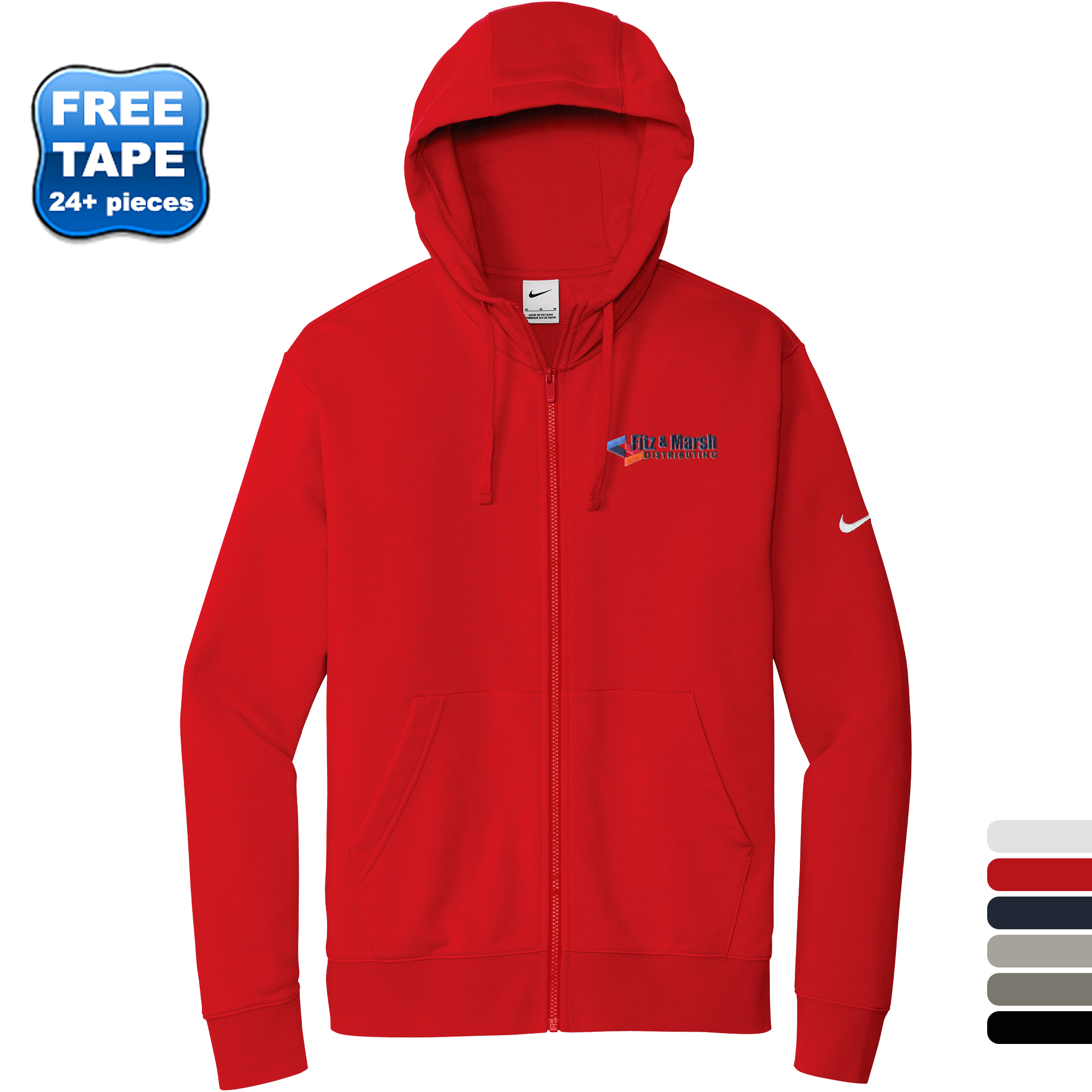 Product Photo 1 Nike® Club Fleece Sleeve Swoosh Full-Zip Men's Hoodie