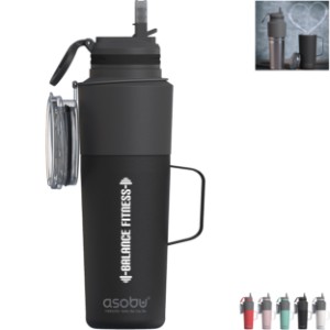 Asobu® Twin Pack Insulated Stainless Steel Bottle & Travel Mug, 30oz. - DN2045