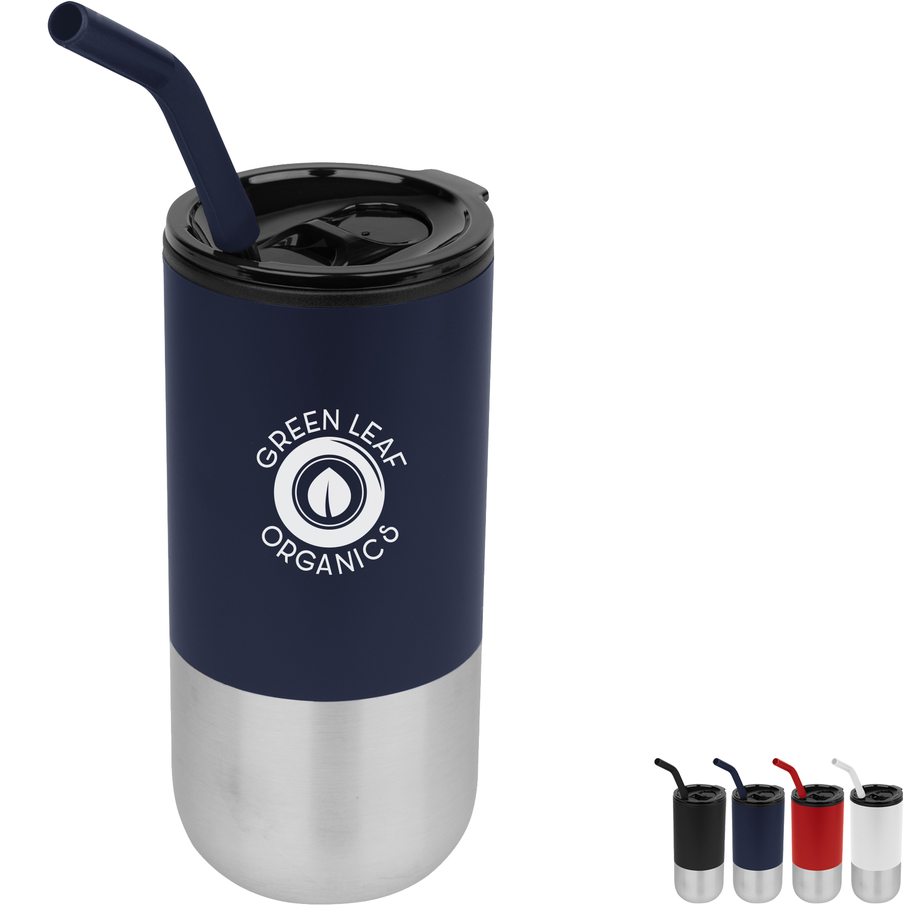 Product Photo 1 London Stainless Steel Tumbler w/ Straw, 18oz.