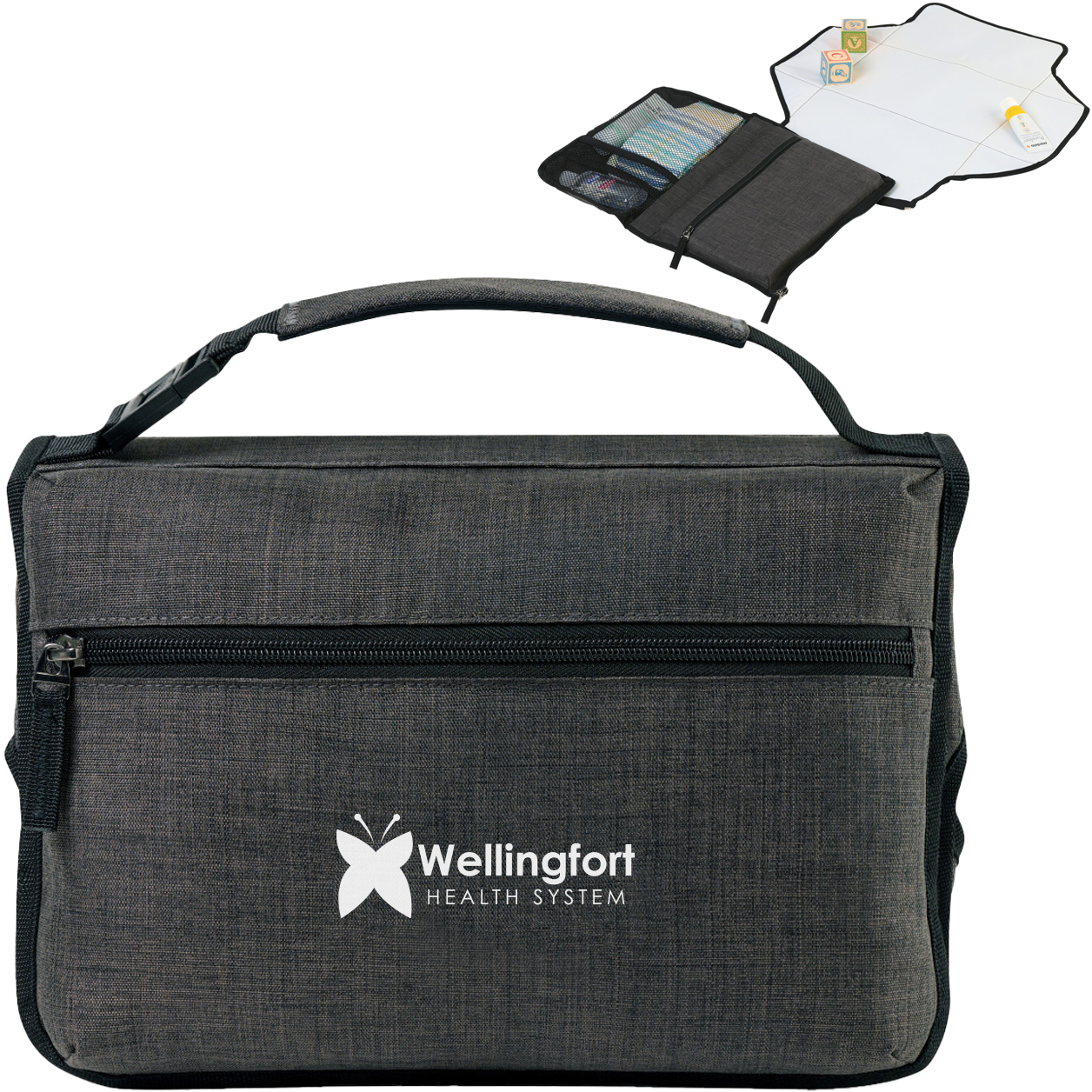 Product Photo 1 Reagan Heather Poly Portable Changing Pad Station