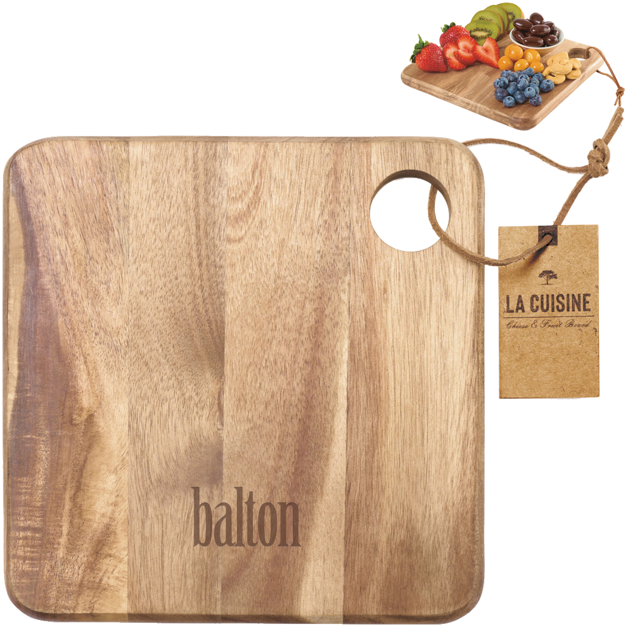 Product Photo 1 La Cuisine Acacia Wood Cheese & Fruit Board