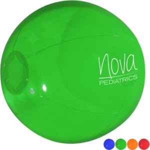 Translucent Bright Colors Beach Ball, 16" - JN1092