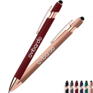 Ellipse Softy Rose Gold Gel Pen w/Stylus - GS3205