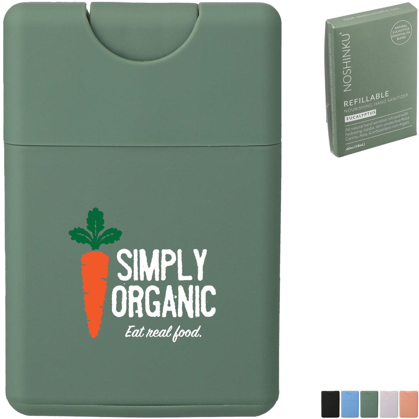 Product Photo 1 Noshinku® Refillable Scented Pocket Hand Sanitizer, .6oz.