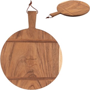 Madera Caribbean Walnut Round Charcuterie Board - PK2340