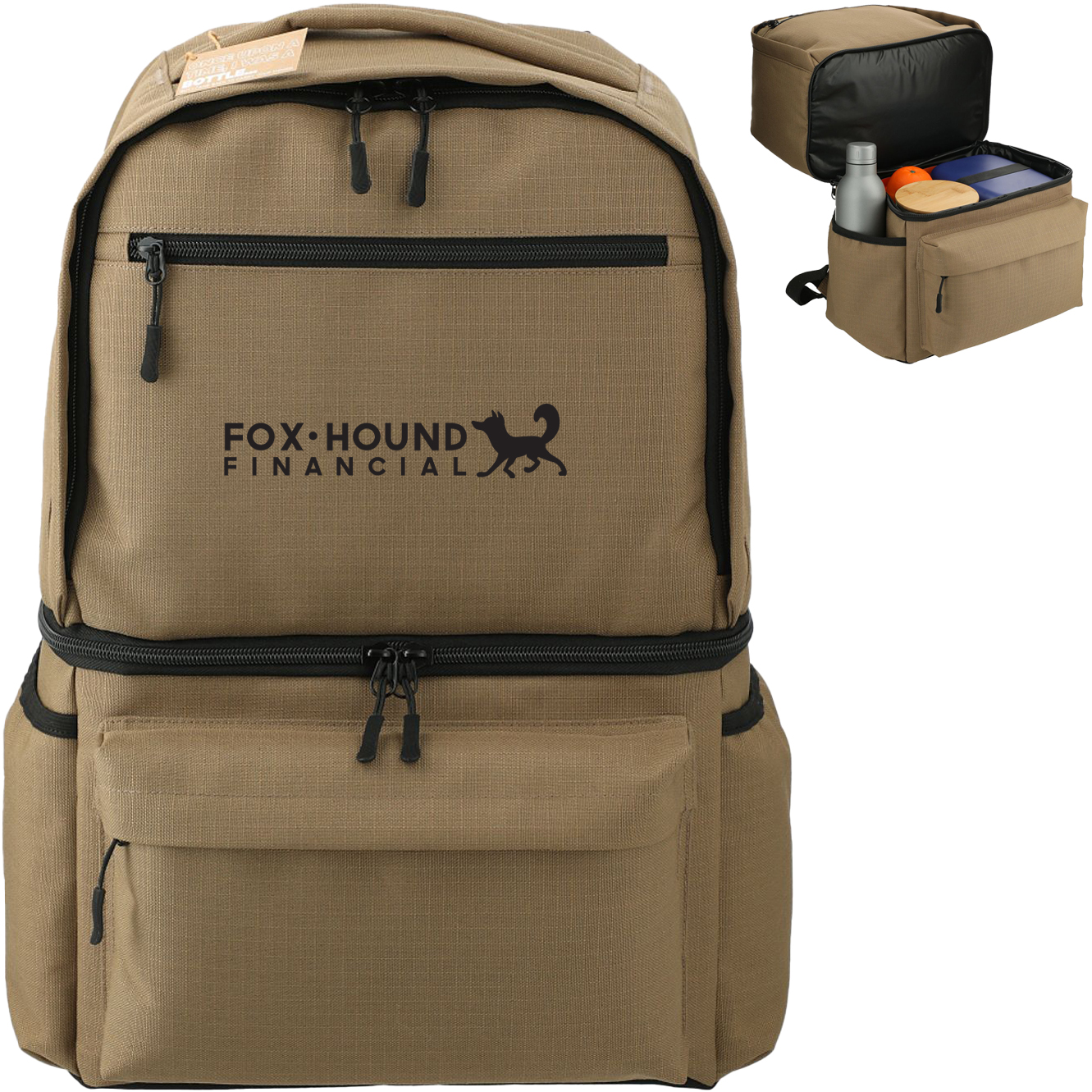 Product Photo 1 NBN Recycled Polyester Utility 12 Can Backpack Cooler