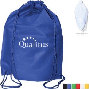 Non-Woven Drawstring Backpack w/ Gusset - AK8394