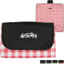 Photo 1 Gingham Roll-Up Picnic Blanket, 59" x 57"